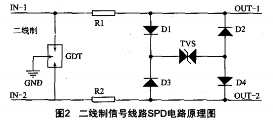 二進制信號線路SPD電路原理圖 二進制信號線路SPD電路原理圖